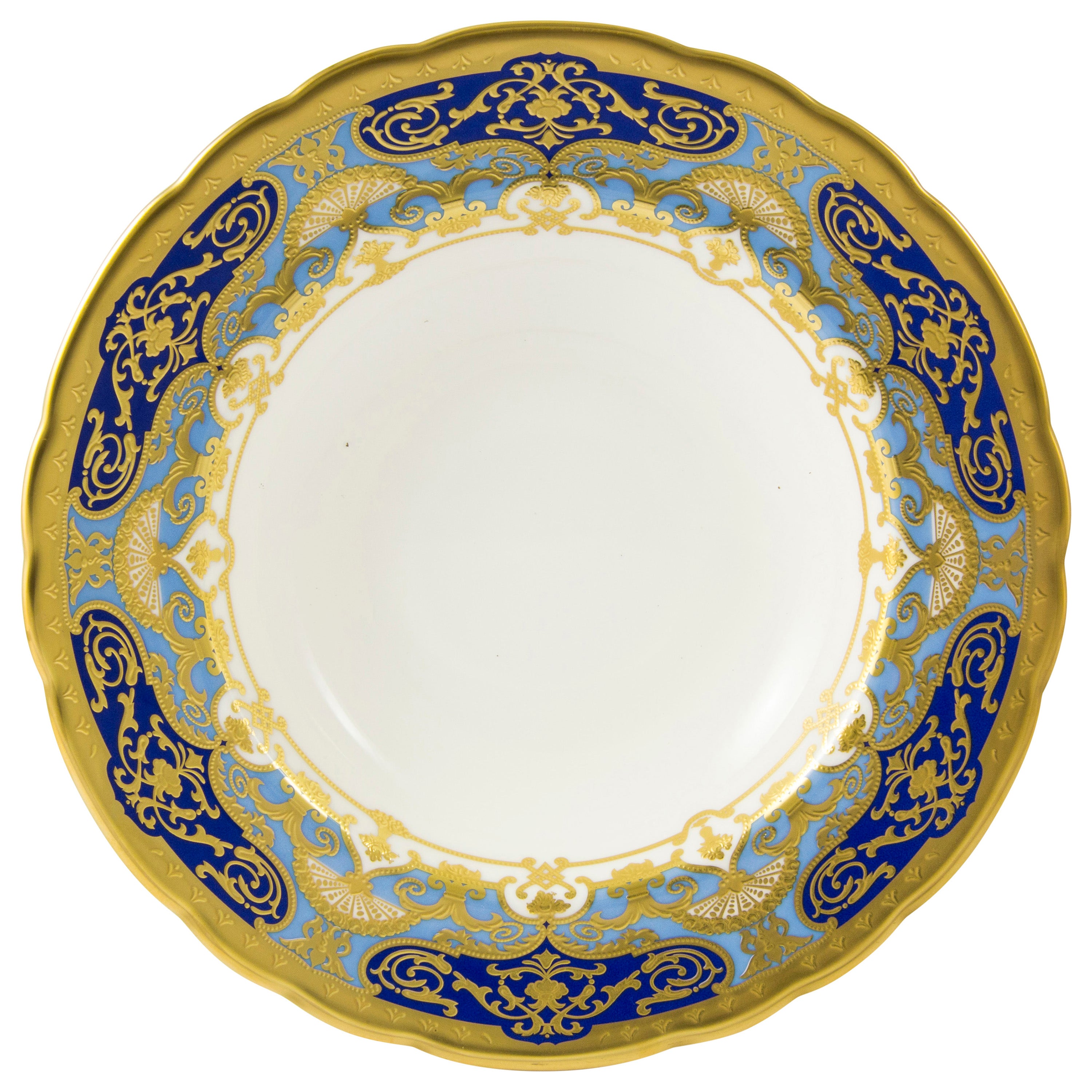 ヘリティッジ コバルト&ダークブルー スープ皿(21.5cm)