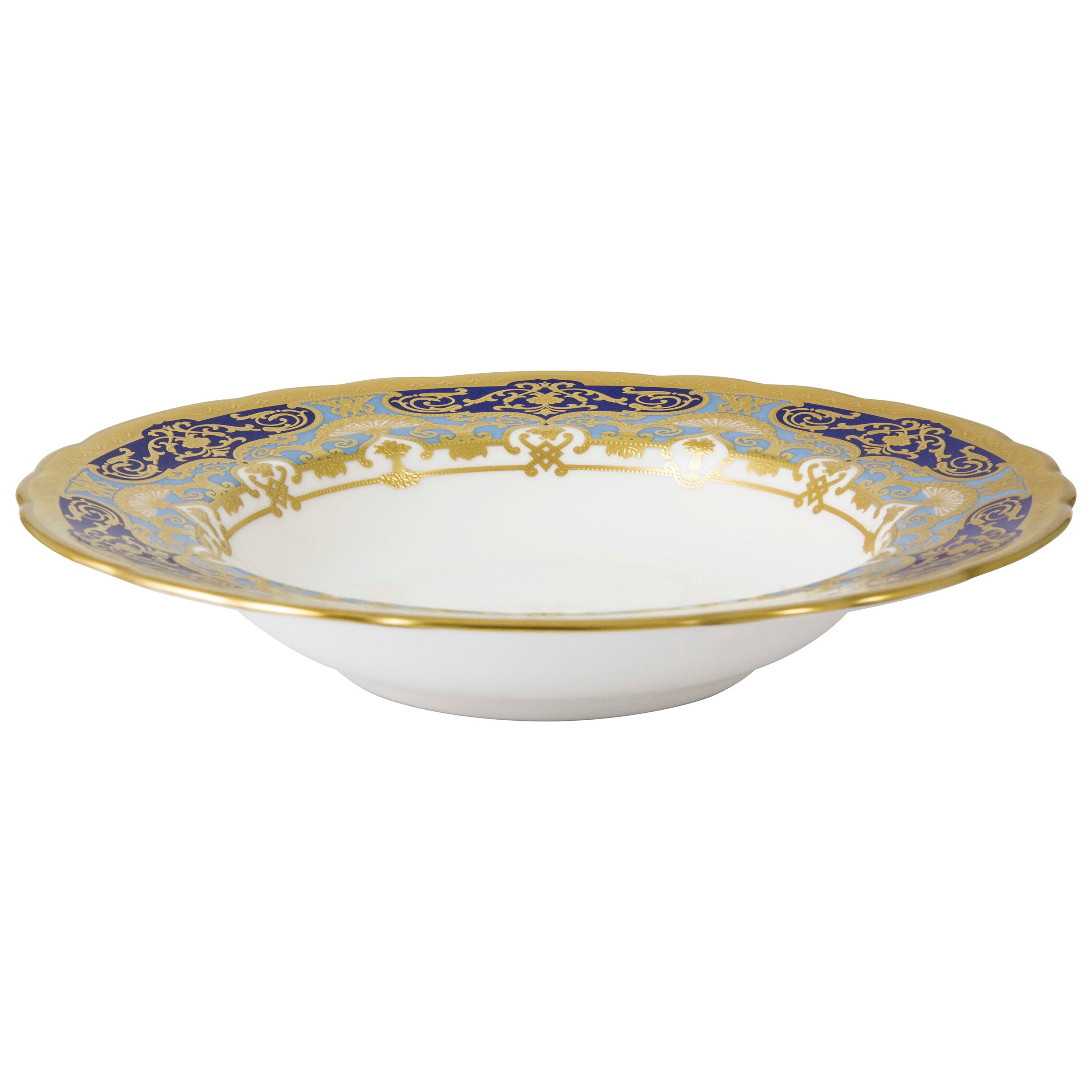 ヘリティッジ コバルト&ダークブルー スープ皿(21.5cm)