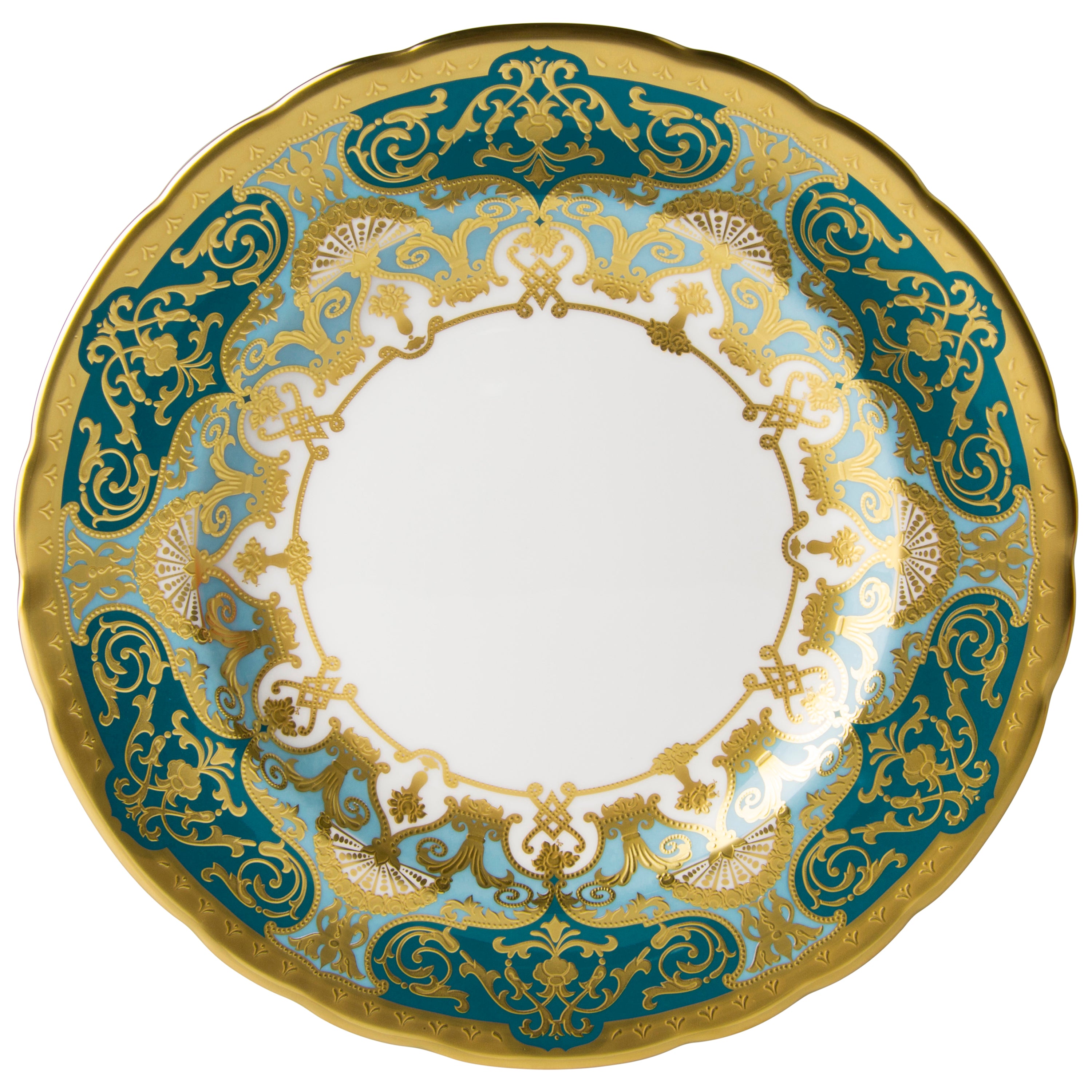 ヘリティッジ グリーン&ターコイズ プレート(16-27cm)