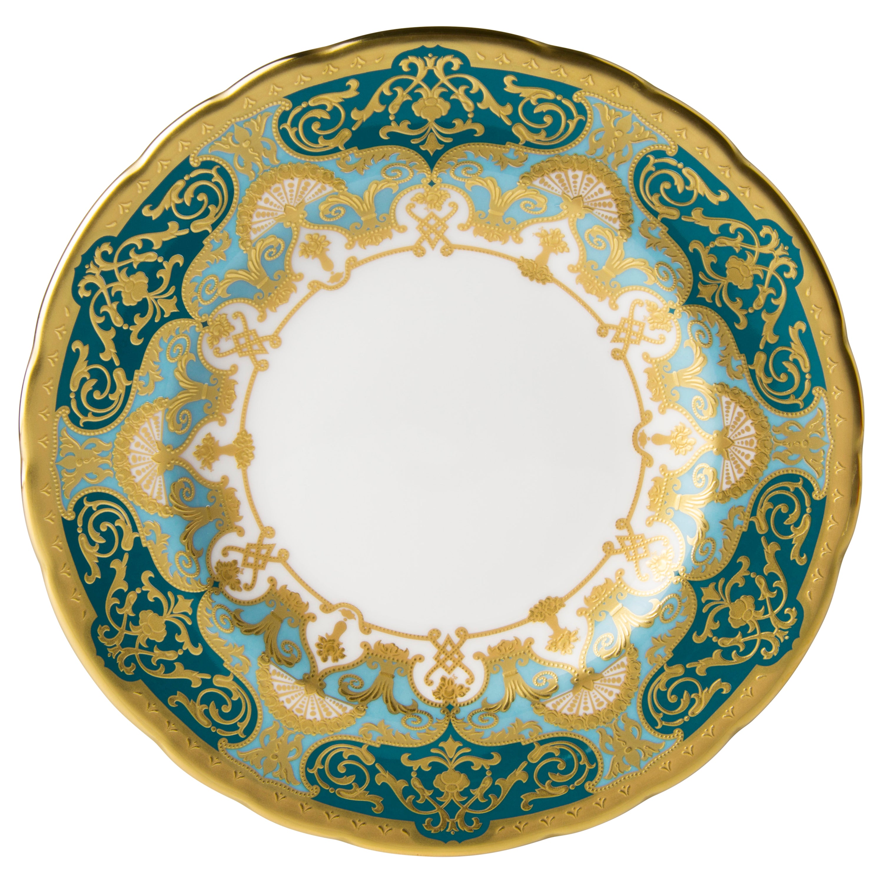 ヘリティッジ グリーン&ターコイズ プレート(16-27cm)