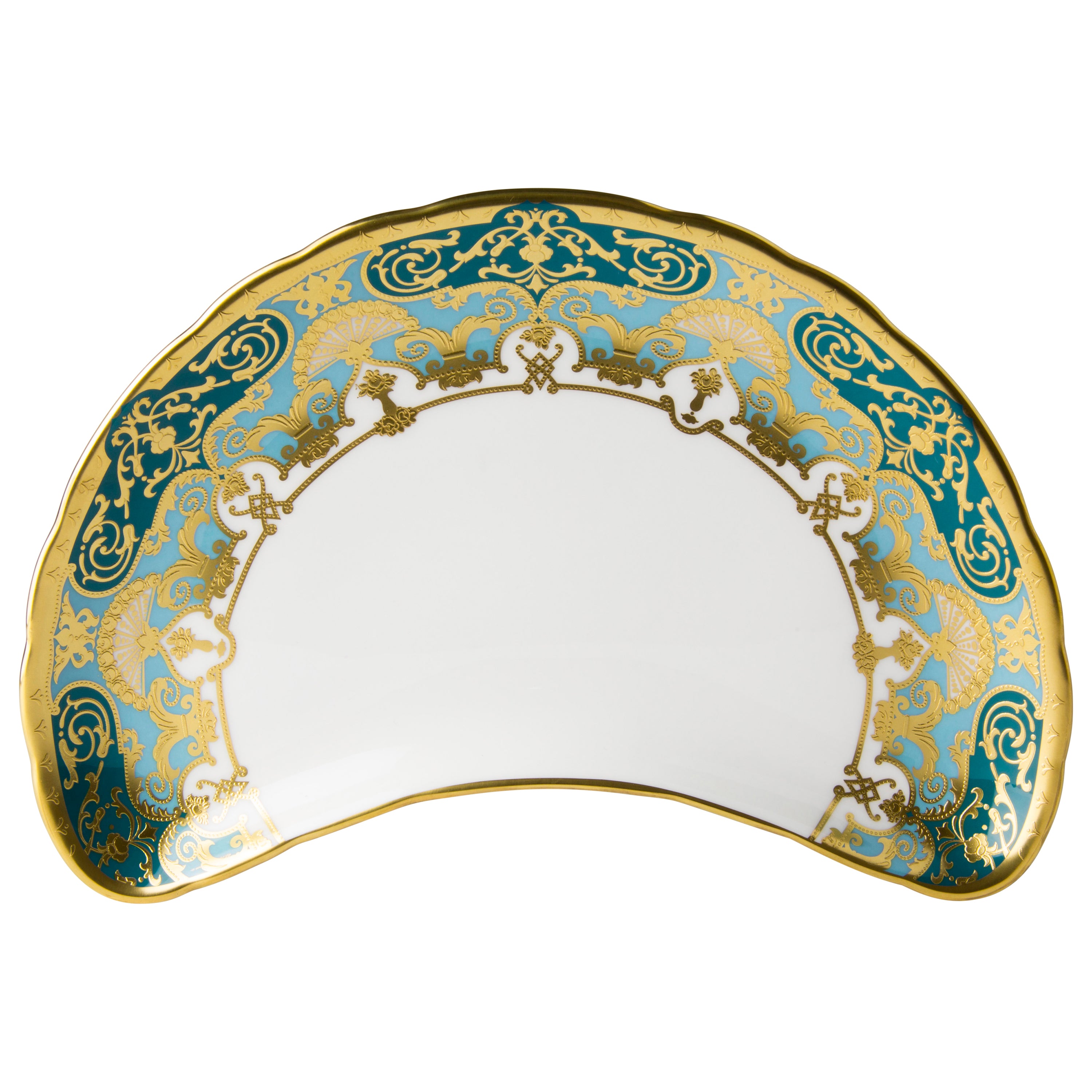 ヘリティッジ グリーン&ターコイズ サラダプレート(22.5cm)