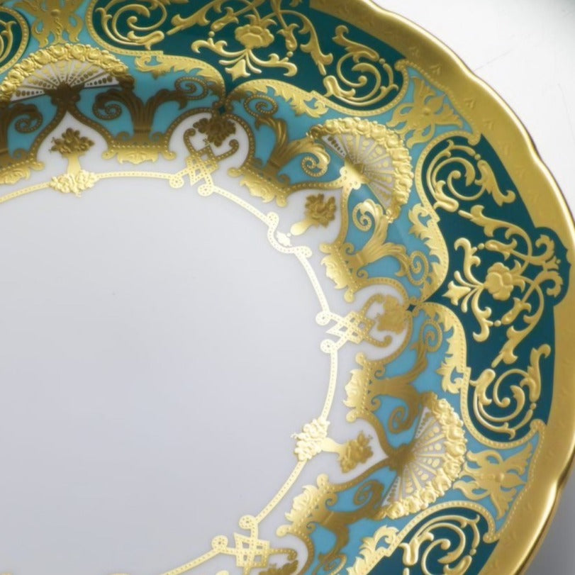 ヘリティッジ グリーン&ターコイズ プレート(16-27cm)