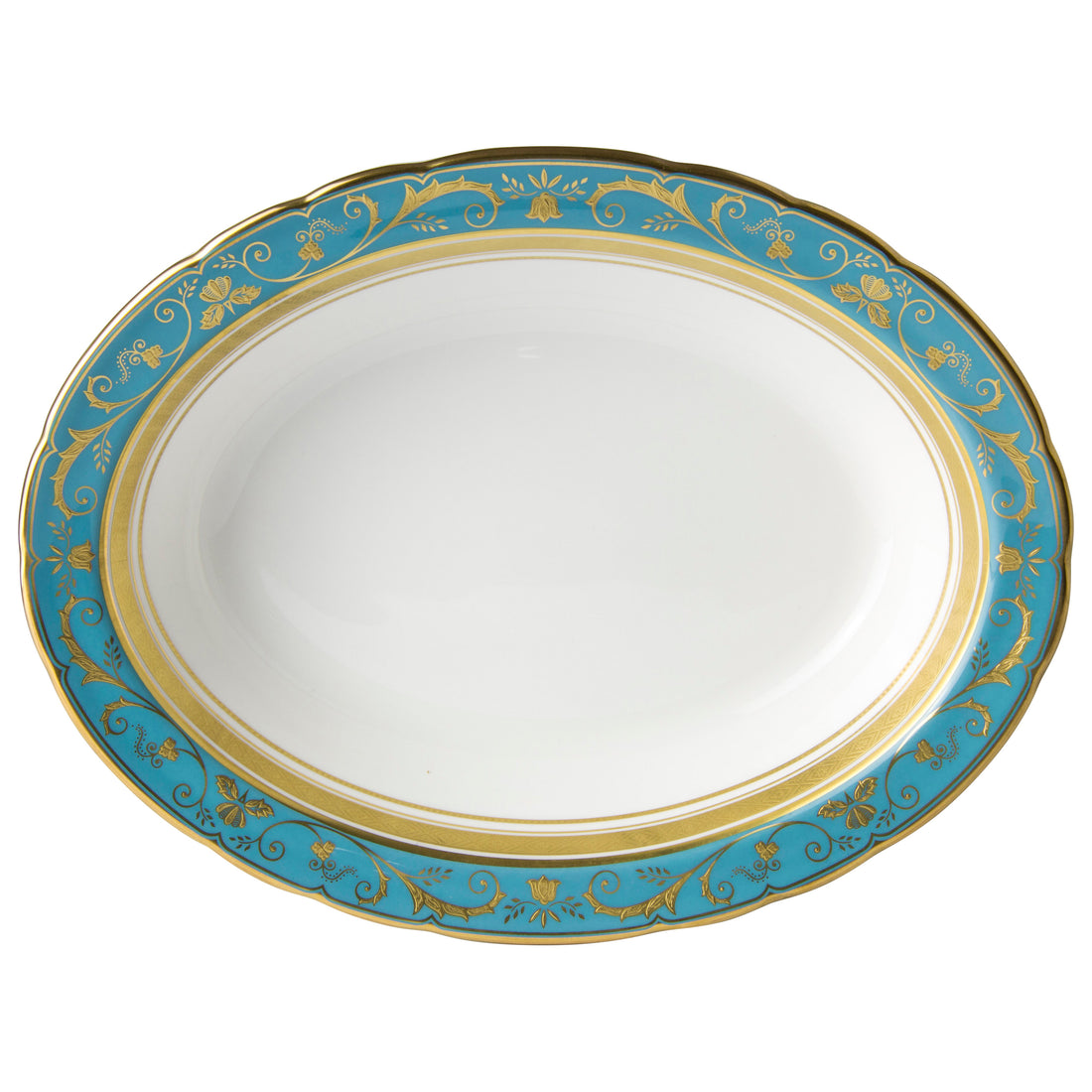 リージェンシー ターコイズ 野菜皿(24.5cm)
