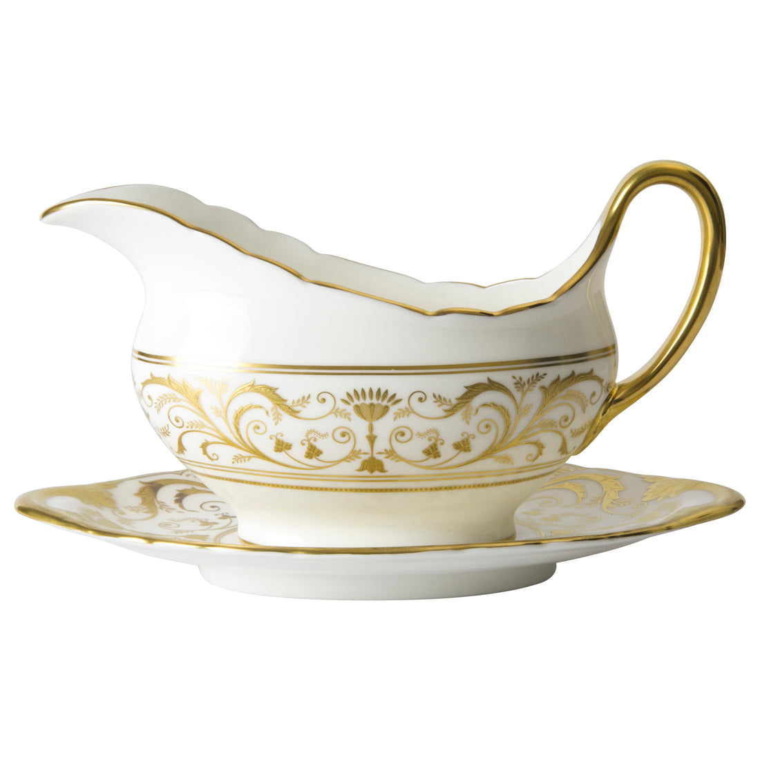 リージェンシー ホワイト ソースボート&スタンド(455ml)