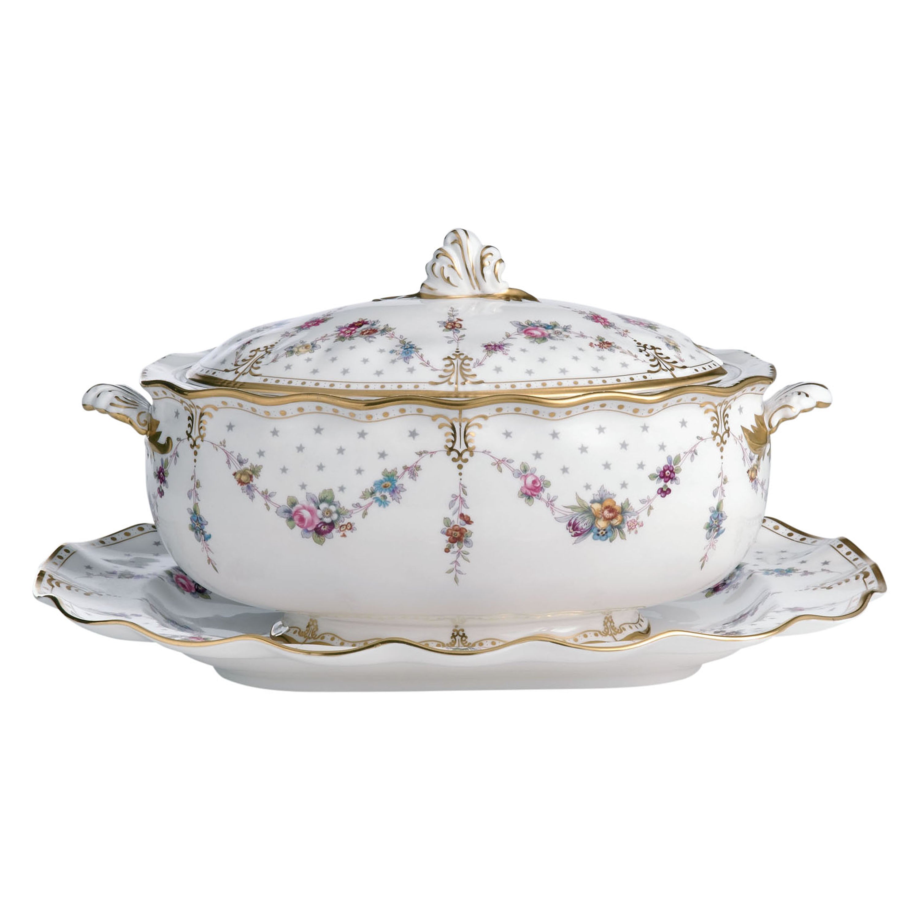 ロイヤルアントワネット スープ深皿&スタンド (2840ml)