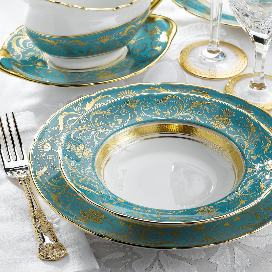 リージェンシー ターコイズ プレート(16-27cm)