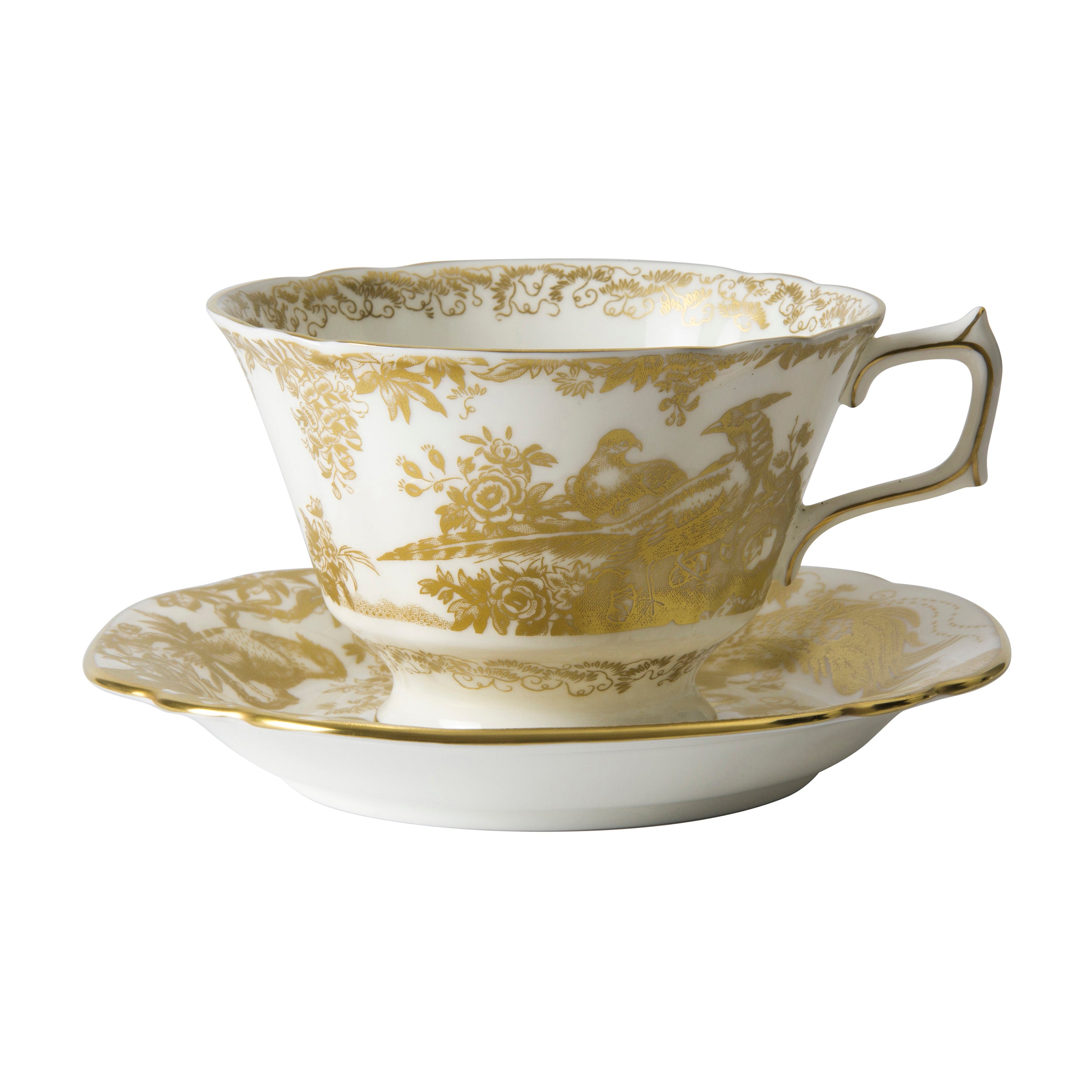 ロイヤル製　ビューティーコール エイビス ゴールド ティーカップ＆ソーサー(225-340ml) – ロイヤル