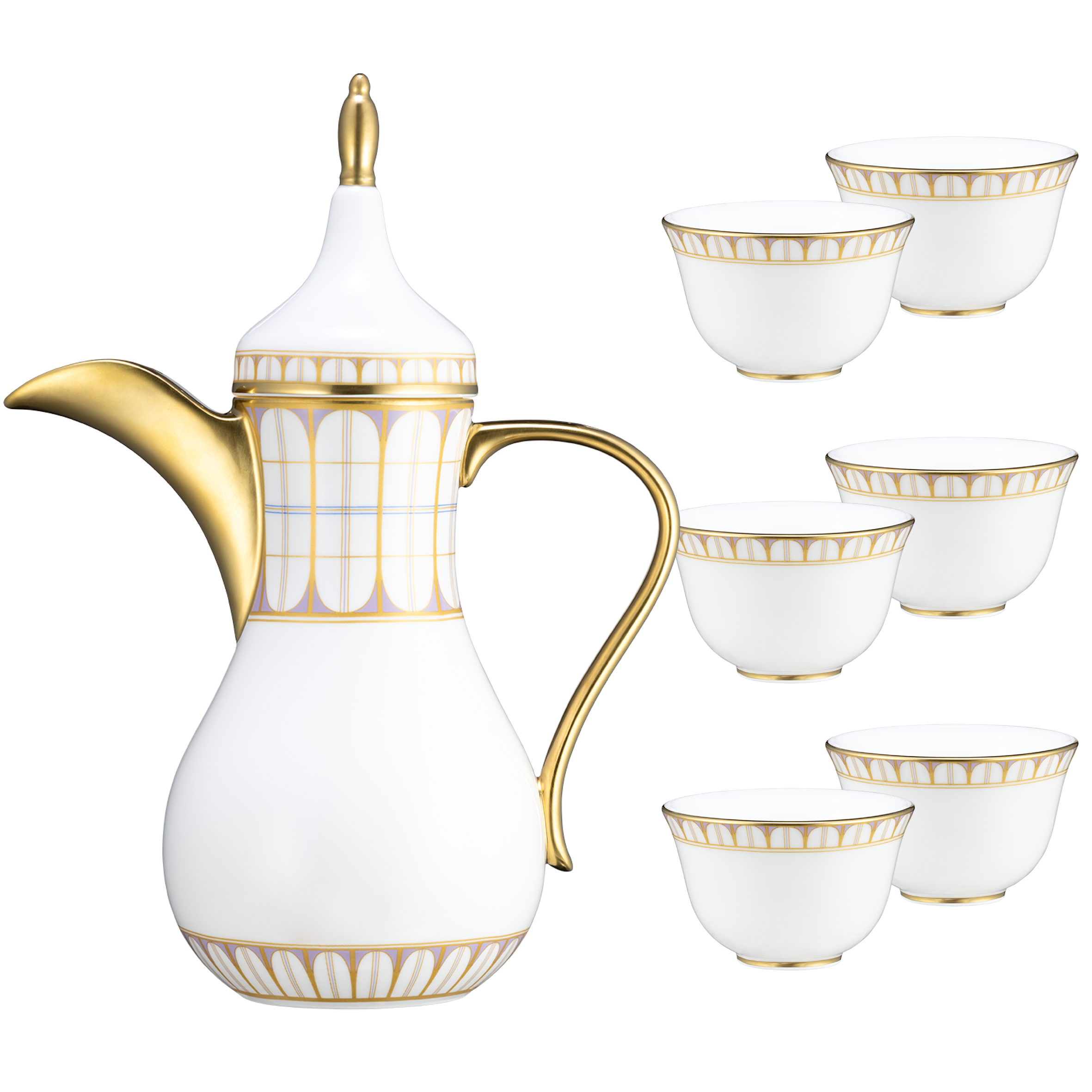 ロイヤルアトリエ アラビアンコーヒーポット＆カップ6個セット