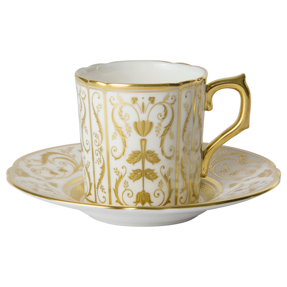 リージェンシー ホワイト コーヒーカップ＆ソーサー